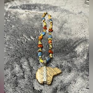 Jasper Bear Fetish Necklace by Carolyn Pollack